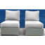 Chaise de patio sans accoudoirs entièrement assemblée avec coussins-1241070382-1241070383