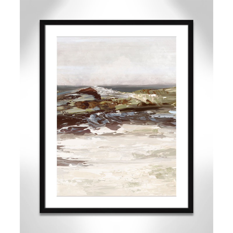 «Stoney Peak Print» par Casa Fine Arts, H 29,5 po x l 23,5 po x P 1,25 po, Reproduction encadrée noire avec passe-partout