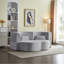 Gris, lit double, rembourré de mousse, canapé-lit pliant, 2 coussins, velours côtelé, sans assemblage, pour petites chambres-960760557