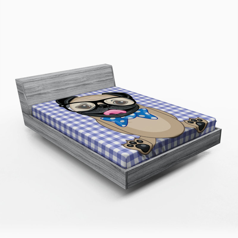Microfiber Plaid Fitted Sheet, Full Fitted Sheet