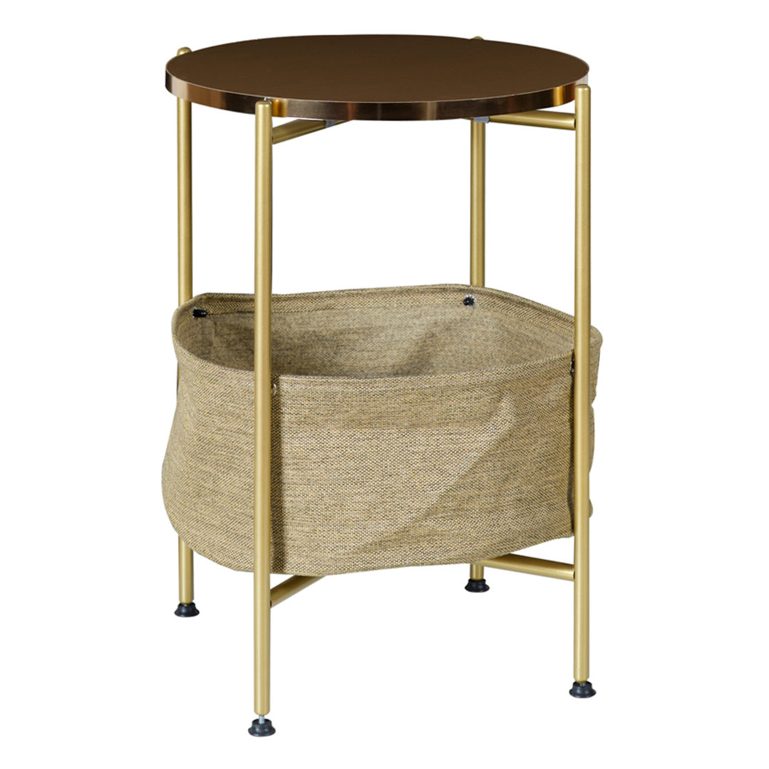 Beistelltisch Lilton 59X47cm Goldfarben En.Casa