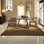 Walnut Rectangular Solid Wood Top with Solid Wood Base Dining Table