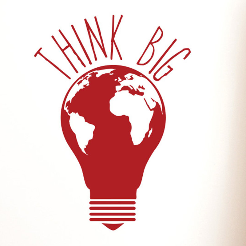 Wall Decal, Medium, Dark Red