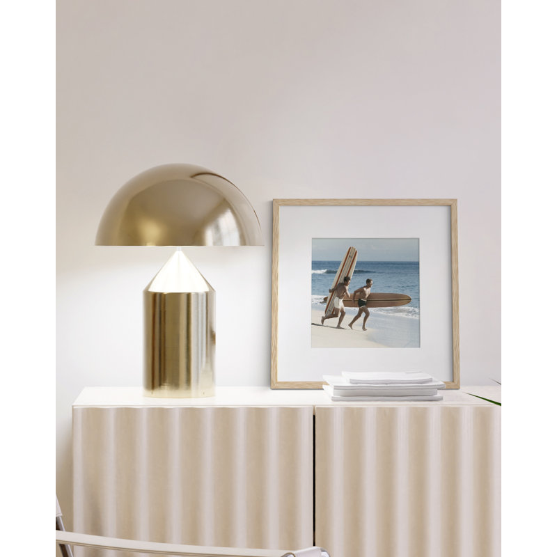 Cadre photo Darious, Beige, 12 po x 12 po avec passe-partout pour 8 po x 8 po