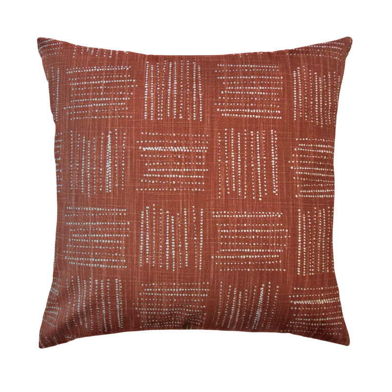 Coussin en coton Maceo, Bleu clair, 12 po x 18 po