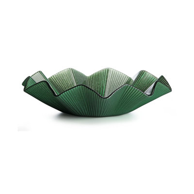 Noel Glass Centerpiece Cm.39