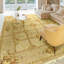 Hand Knotted Oriental Area Rug in Beige