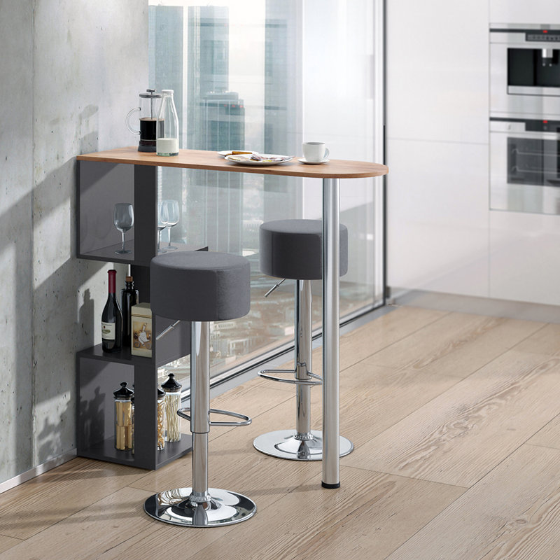 Vincent S-form Bar Set with Wine Storage