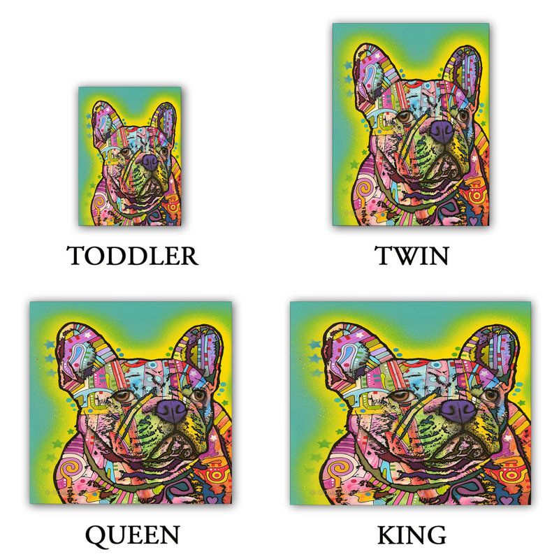 Ensembles de housse de couette DiaNoche en microfibre par Dean Russo - French Bulldog Dog 3