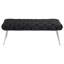 Galiano Black Upholstered Tufted Bench-1827934735