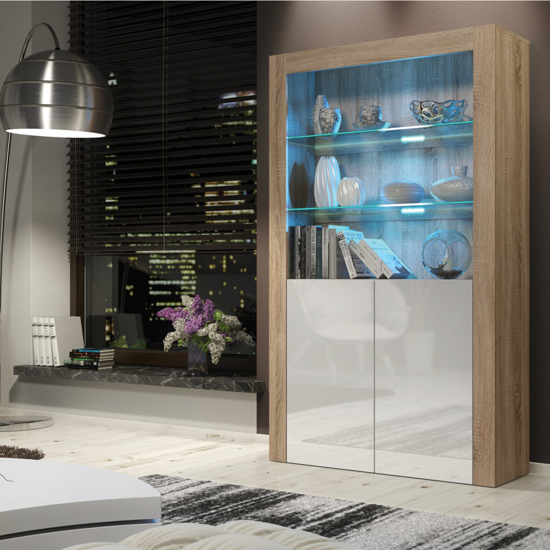 Aristil Display Cabinet, Oak/White