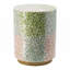 Tabouret cylindrique de jardin Capiz, table d'appoint