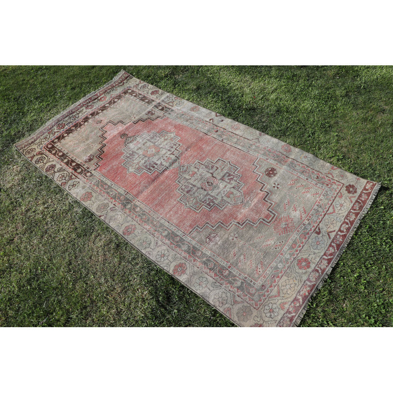 Tapis turc vintage Oushak rétro pour décorations de chambre à coucher, de vestibule et de décor