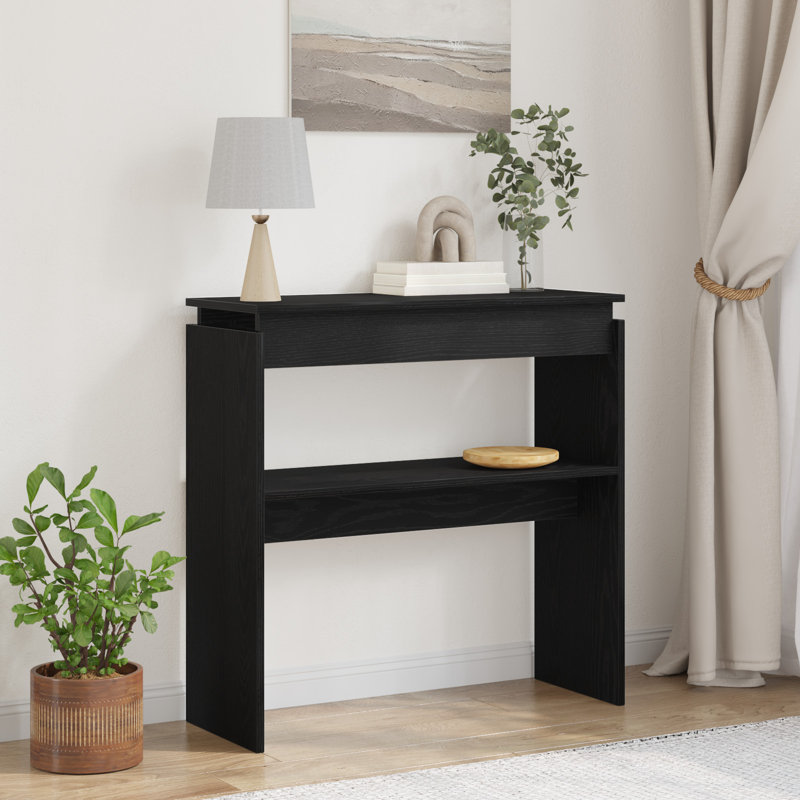 80cm Solid Wood Console Table, 75cm H x 80cm W x 30cm D