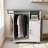 Foldable Ironing Board Cart On Wheels - Space-Saving Rolling Ironing Station With Storage Shelf