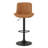 Roundhill Furniture Kovyn Contemporary Adjustable Barstool With Faux Leather Swivel Seats, Set Of 2, Camel-1477570197