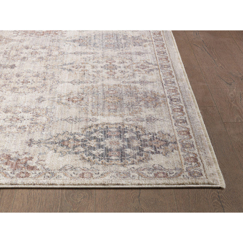 Tapis performance tissé à la machine Adele - mosaïque - ivoire - 11 pi 6 po x 15 pi 3 po, 11 pi 6 po x 15 pi 3 po