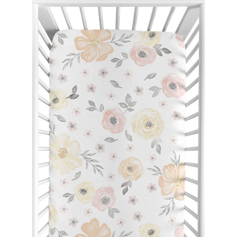 Watercolor Fitted Crib Sheet