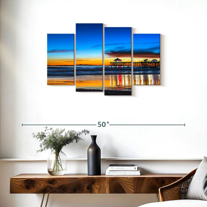 Nicci Scenic Huntington Beach Sunset, H 22 po x l 36 po