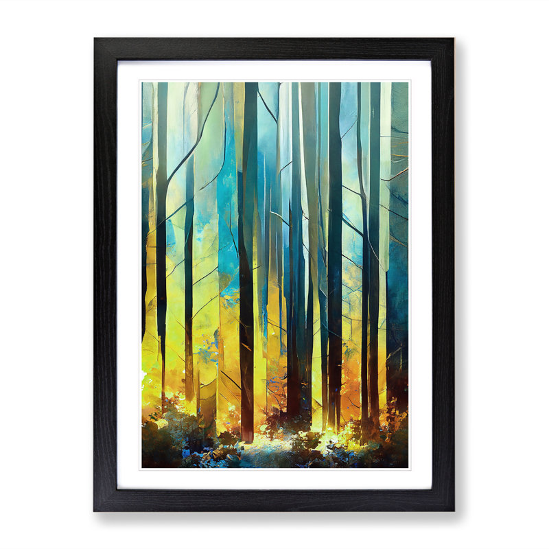 Forest - Framed Print, Black, 64cm H x 46cm W x 2cm D