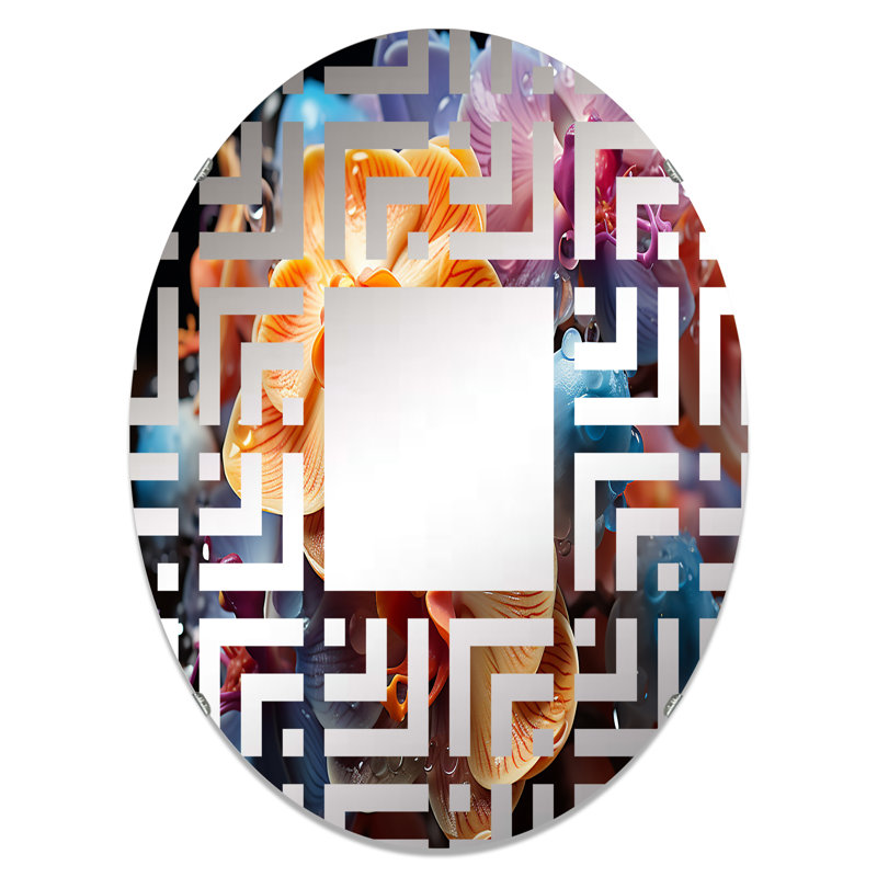Miroir mural oval, 29,5 po x 19,6 po