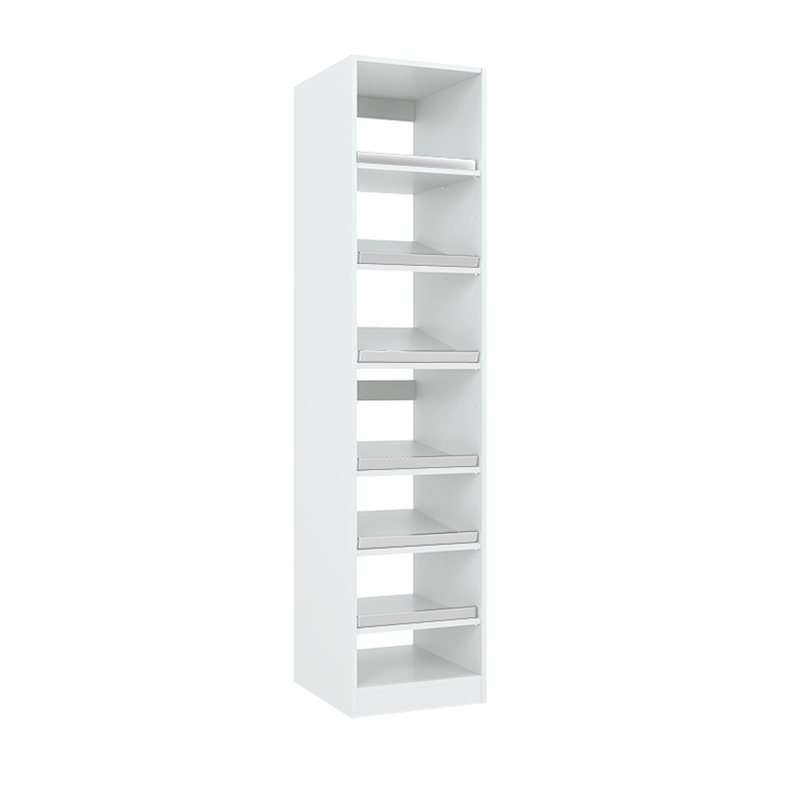96" Closet System, White