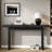 Simple Console Table With Clever Tabletop Design And Elegant And Lively Shape-2047549655