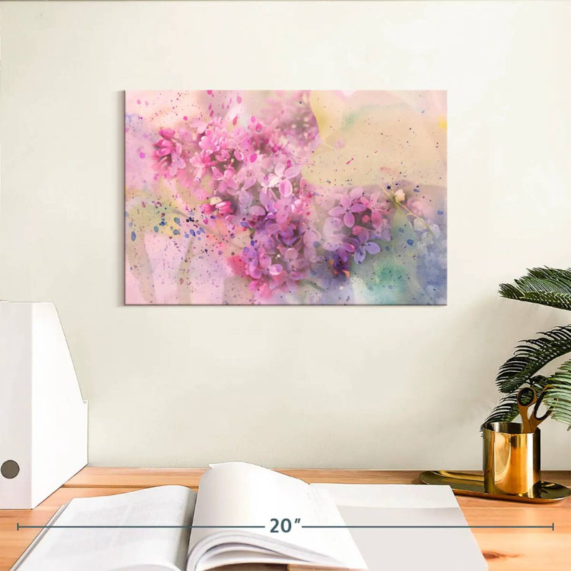 Fleurs de lilas Harnek, H 8 po x l 12 po