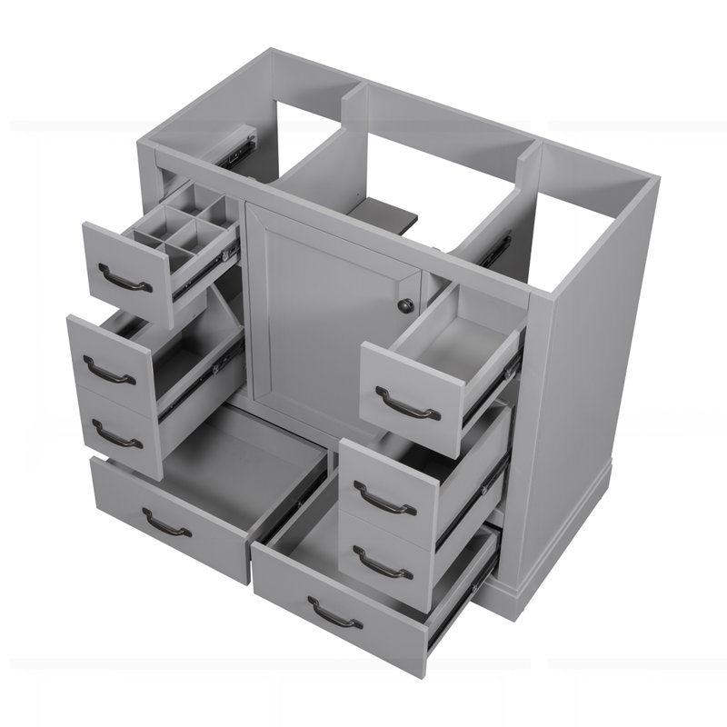 Meuble-lavabo 36 po sans lavabo, Gris