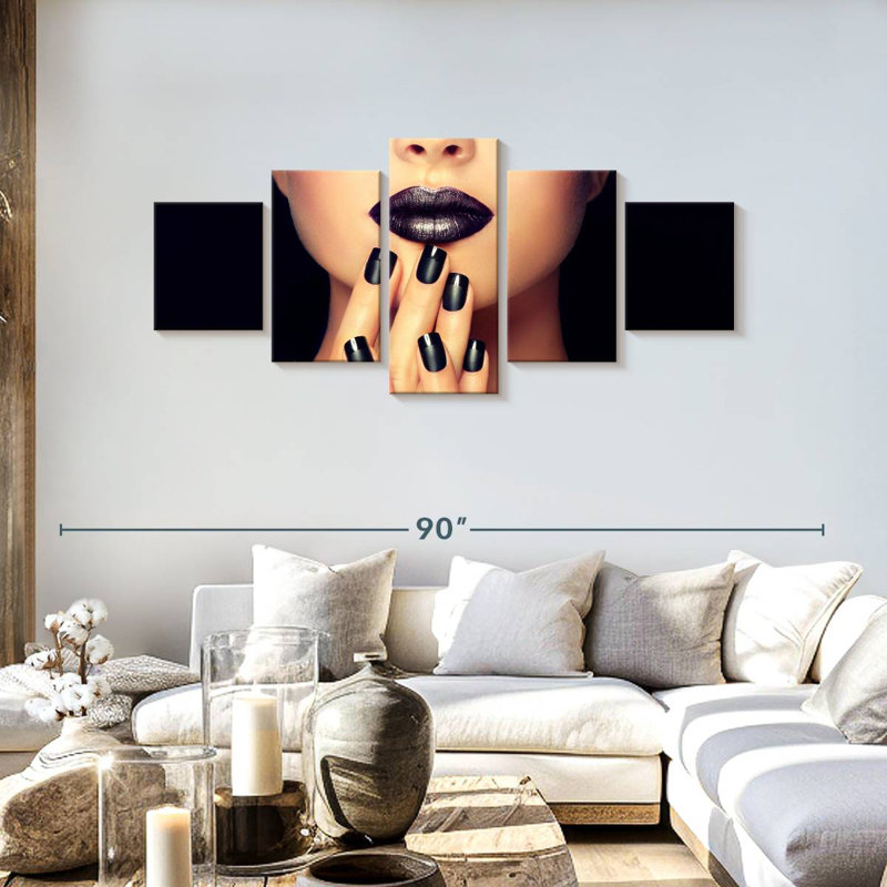 Black Lips And Nails, 30" H x 68" W