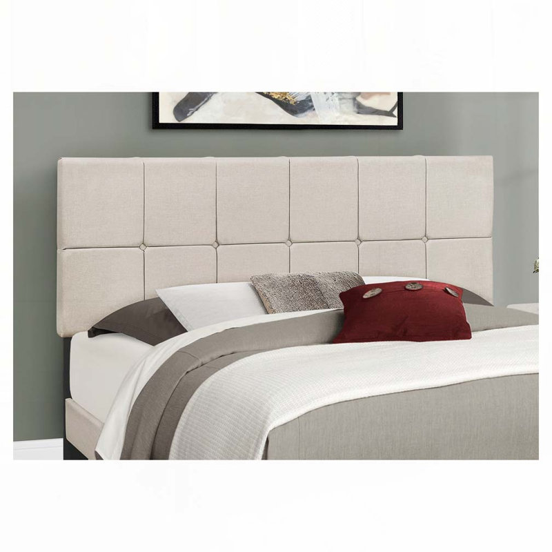Lit plateforme en tissu d'ameublement