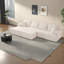 130.7 " Corduroy Sectional-819217561