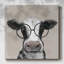 «Playful Cow», toile tendue avec châssis-1162236578