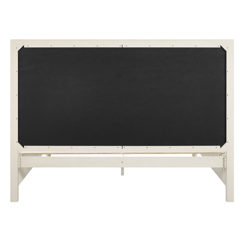 Birchaven Panel Upholstered Bed King, Ivory, Queen