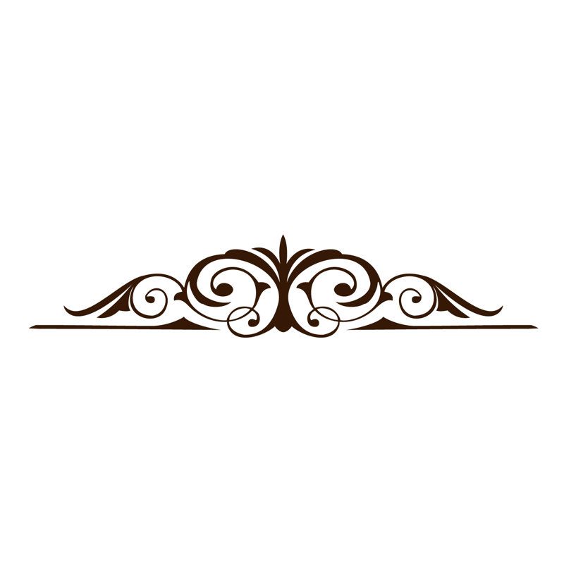 Abstract Non-Wall Damaging Wall Decal, Chocolate