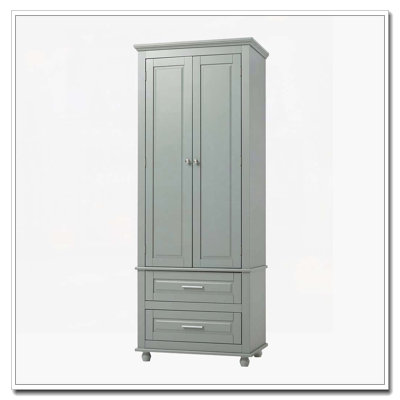 Freestanding Bathroom Storage Cabinet with 2 Drawer, Adjustable Shelf