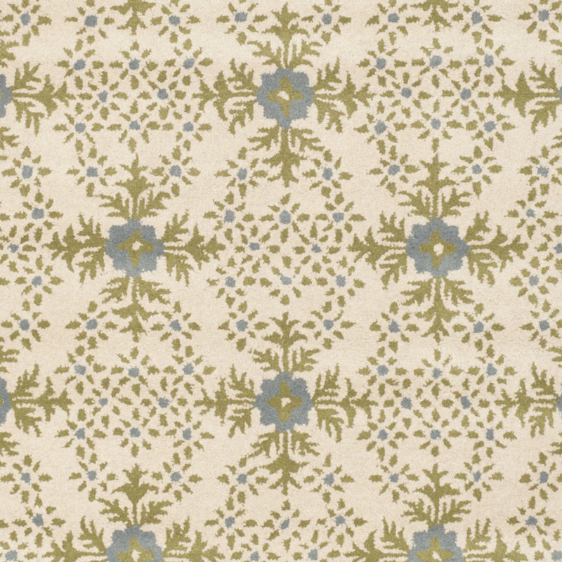 Pooler Hand Tufted Wool Geometric Rug, Round 5'