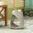 Hollow Side Table, Wood-Like Texture