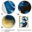 «Emiri Avant Garde», modèle en or et rétro bleu sur toile-67630994-67631001