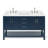 Magnolia 61" Double Bathroom Vanity in Midnight Blue, with 1.5 Pure White Quartz Top, Rectangle Sink-1360173970-1386649727-1386649724