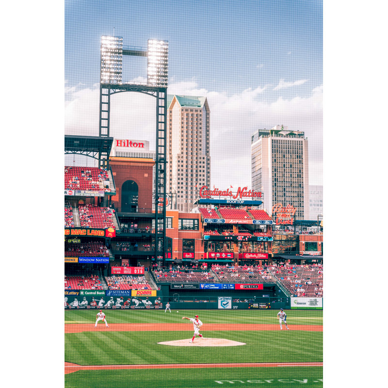 St. Louis Cardinals Baseball Stadium, Busch Park, Baseball, Parc, Stade, St. Louis, Vertical, Temps de jeu, Pitch, Closer