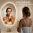 Aura LED Organic Bathroom Vanity Mirror-2096818724