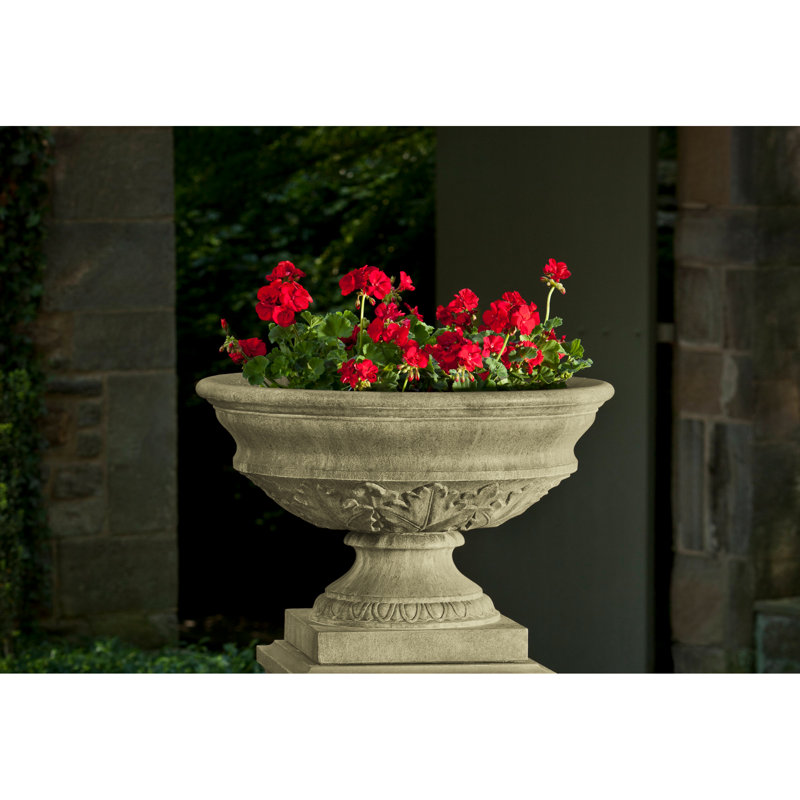 Coachhouse Cast Stone Urn Planter, English Moss