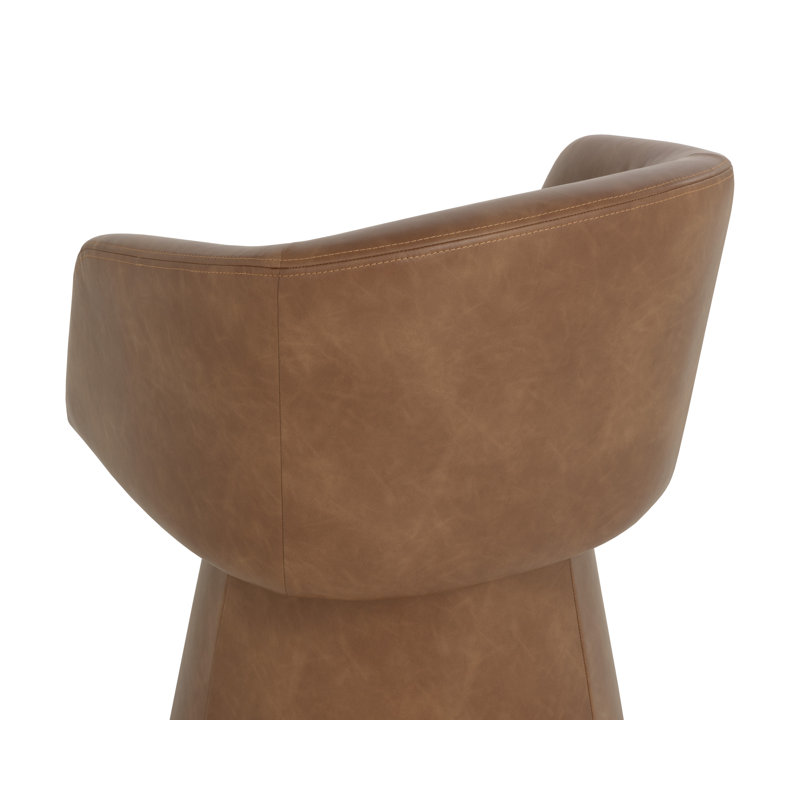 FAUTEUIL PIVOTANT ETTA - VERT MOUSSE, Brun