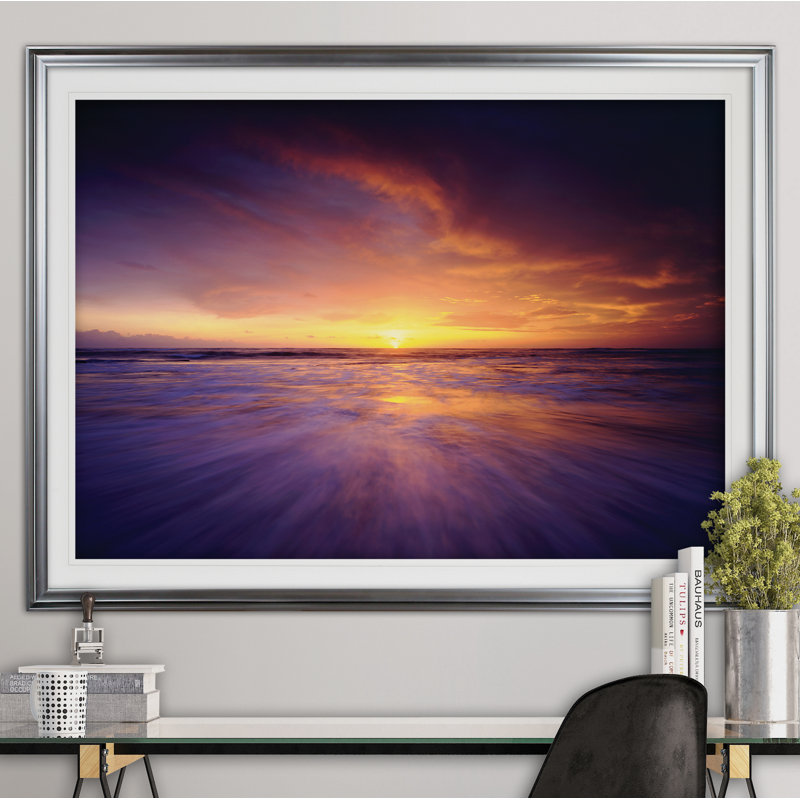 Regal Ocean - reproduction de cadre photo, Argent, H 30 po x l 40 po x P 1,5 po