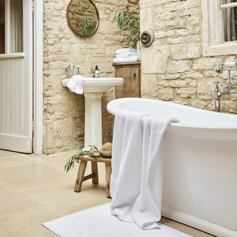 Renaissance Egyptian Cotton Bath Towel, White