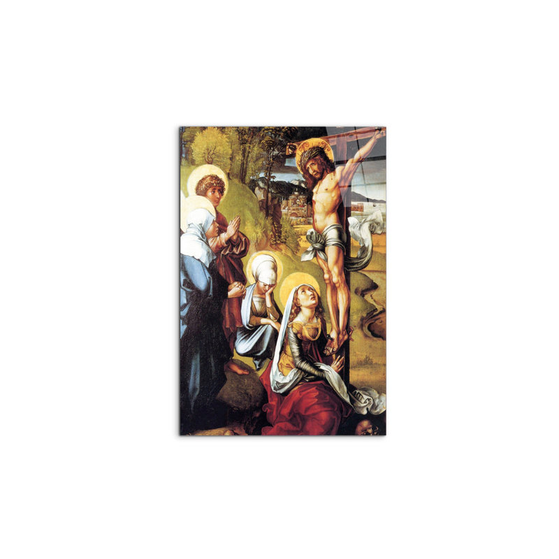"The seven Mary's pain - Christ on the Cross" by Albrecht Dürer 53×79.5 cm CrystalArt Acrylic Glass Effect, Lightweight Ready to Hang