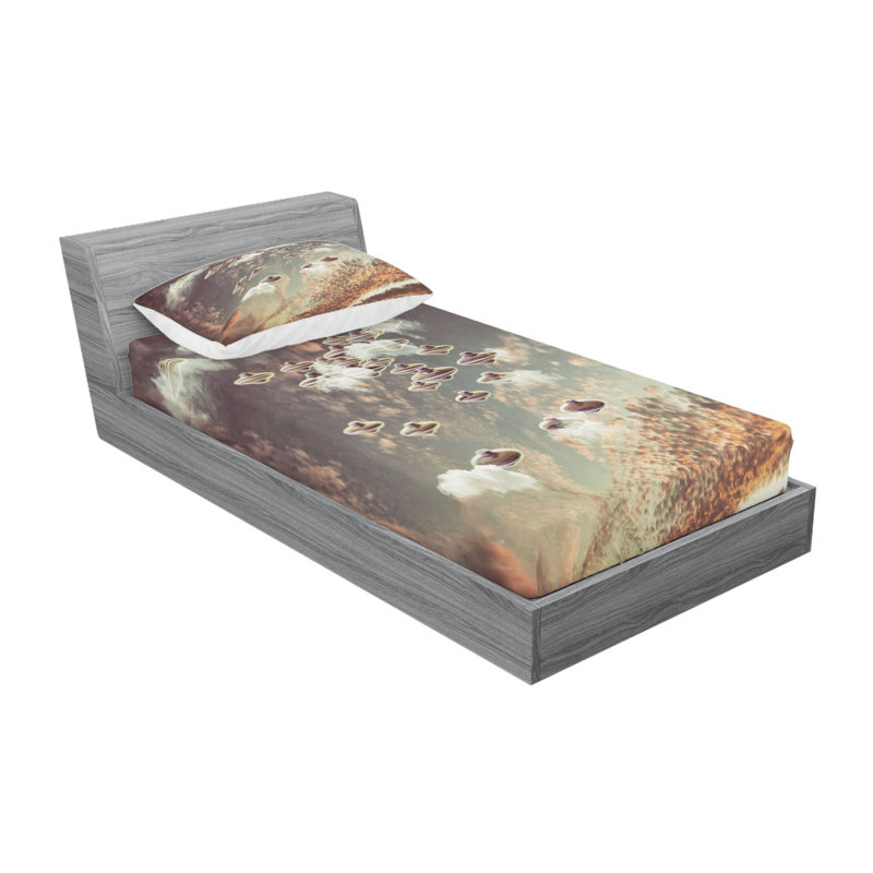 Microfiber Sheet Set, Twin XL Sheet Set with Fitted Sheet