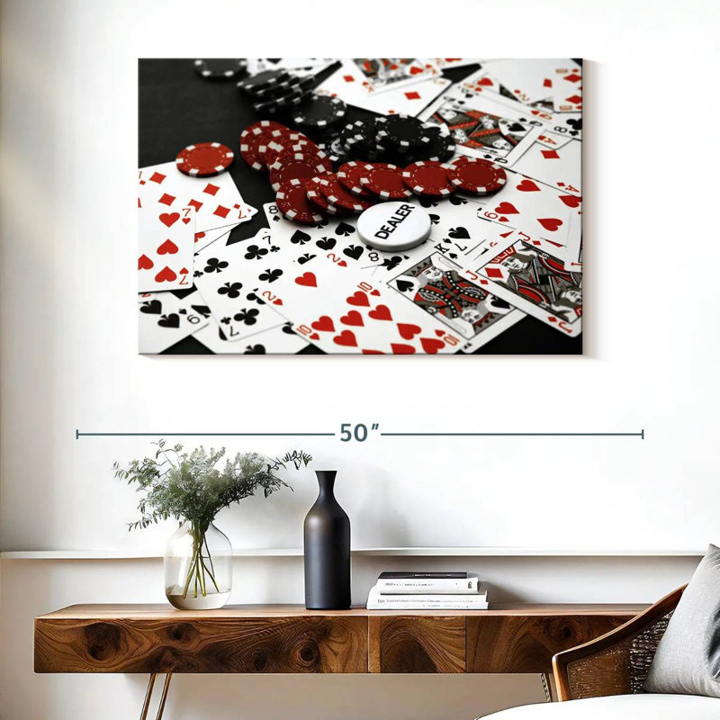 Senne Texas Hold 'Em Poker Game, 26" H x 39" W