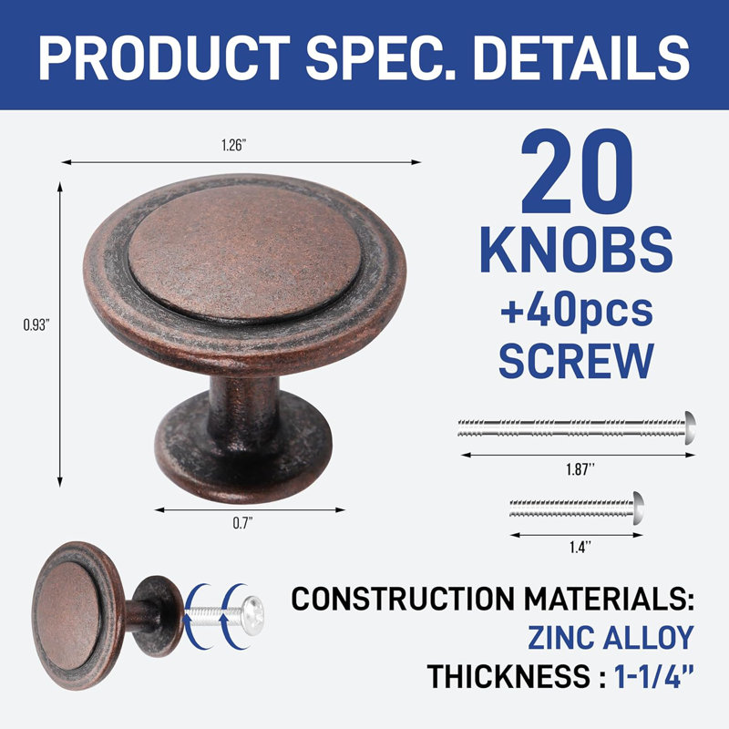 Hall & Closet Round, Oil Rubbed Bronze
